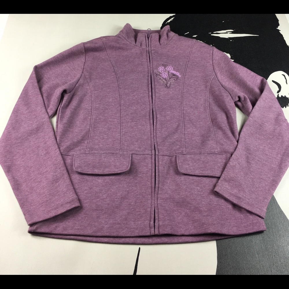 Architect Womans Purple Sweater Jacket